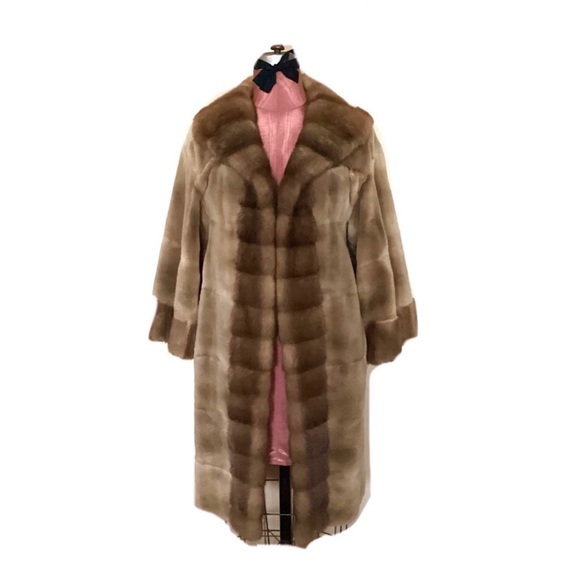 NWT Zac Posen Mink Sheared with Wild Mink trim sz Sm - Picture 3 of 10